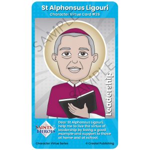 St Alphonsus Ligouri Character Virtue Card