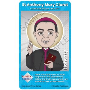 St Anthony Mary Claret Character Virtue Card