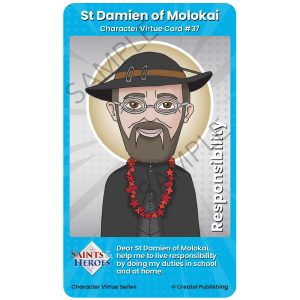 St Damien of Molokai Character Virtue Card