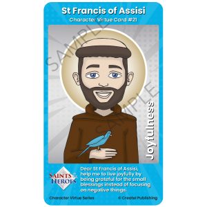 St Francis of Assisi Character Virtue Card