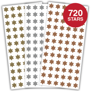 Abraham’s Stars – Metallic: 720 pieces